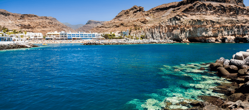 ein steiniger Strand auf Gran Canaria
