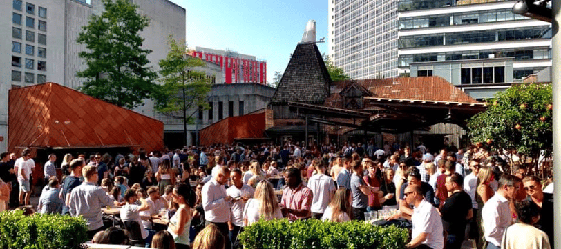 the oast house beer garden manchester