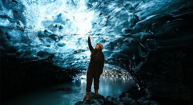 Enchanted Ice Caves in Iceland
