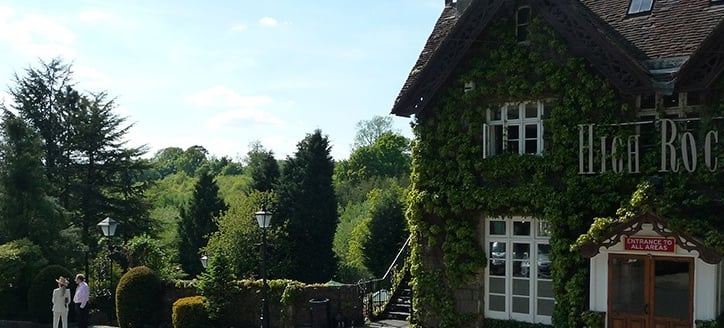 The outside of The High Rocks (front)