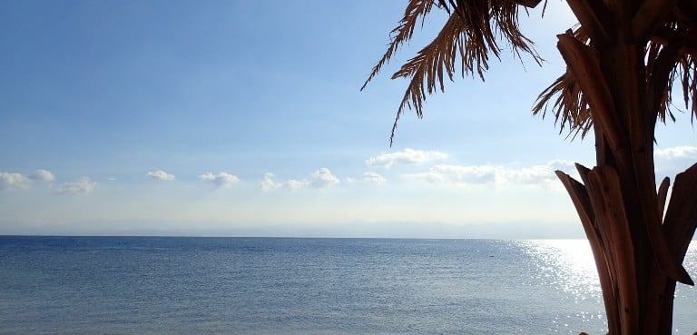 Bedouin star Ras shitan Egypt Beach view