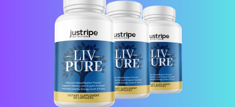 Bottles of the innovative Liv Pure product