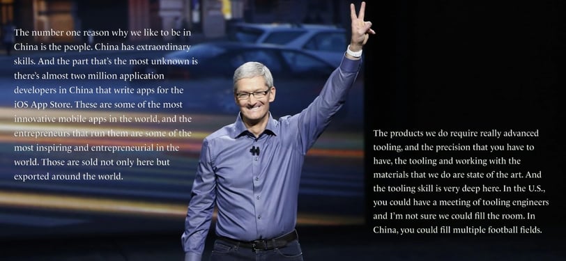 Tim Cook's Insights into manufacturing in China