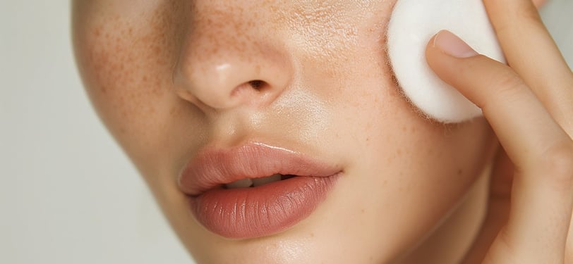 a woman with frecked skin and freckers on her face