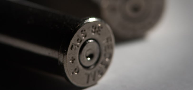 a close up image of +p ammo casings