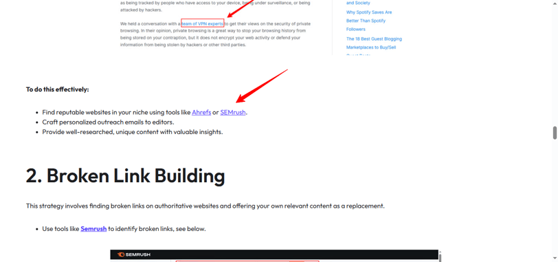example of natural backlinks