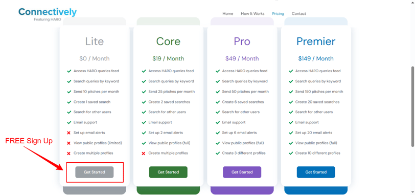 choose Lite Free version to sign up