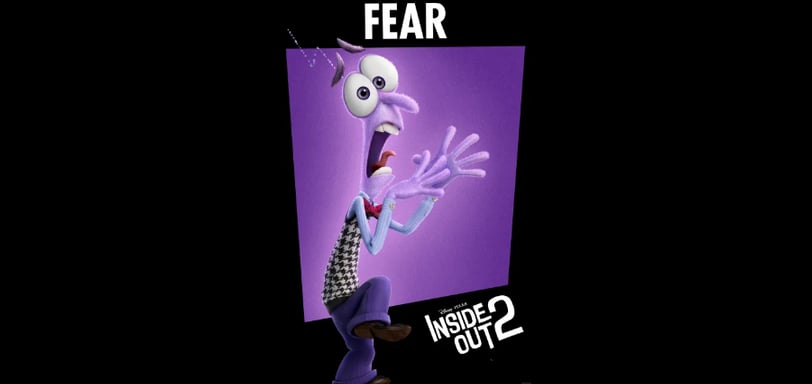 Fear character from Disney Pixar's Inside Out 2