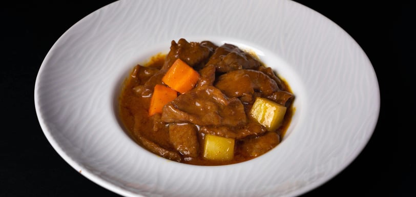 Beef stew in a bowl