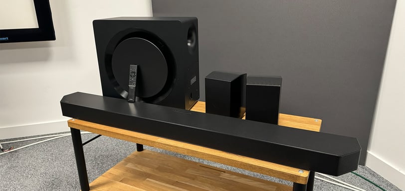 a sound bar with a speaker system and a speaker system