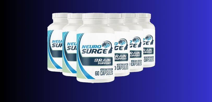 Bottles of the innovative Neuro Surge product