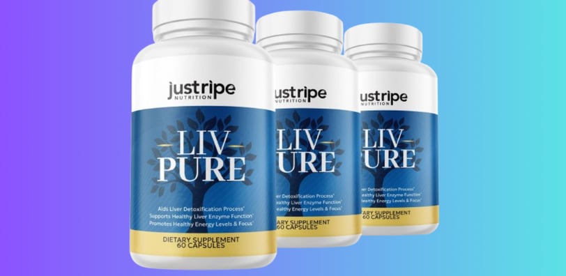 Bottles of the innovative Liv Pure product