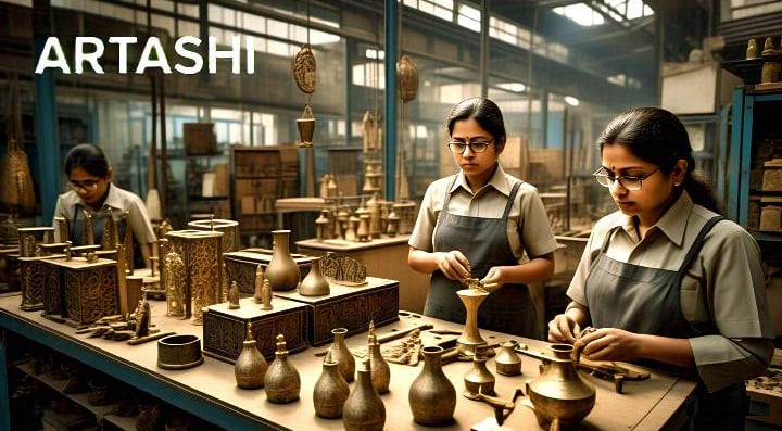 ARTASHI India factory of handmade products for home decoration and gifts