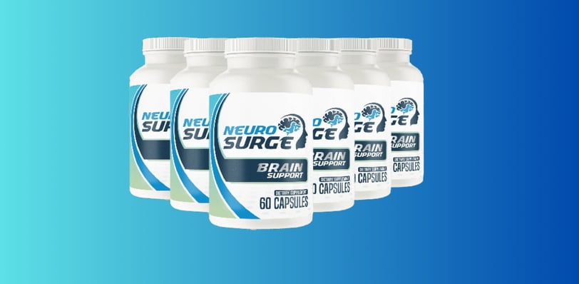 Bottles of the innovative Neuro Surge product