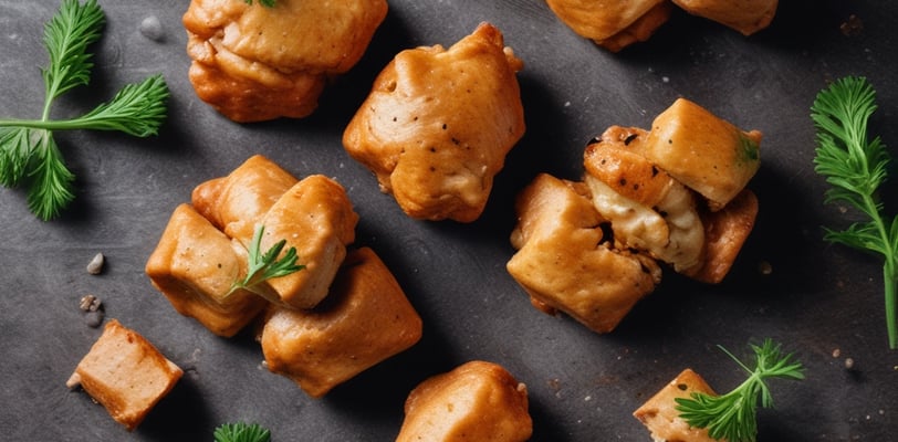 fried food on black frying pan