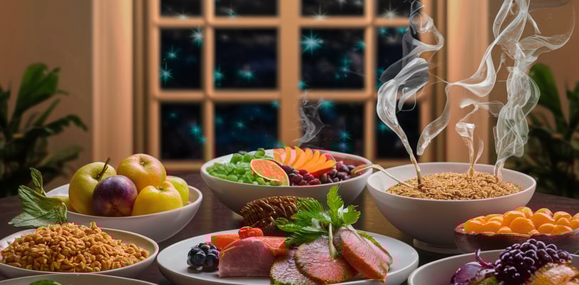 Un repas sains et appétissant