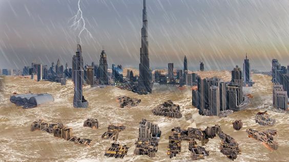 Crazy Flooding and Thunderstorm hit Dubai, UAE