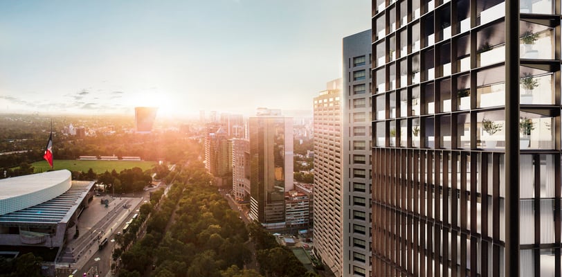 Polanco Park Hyatt aerial view