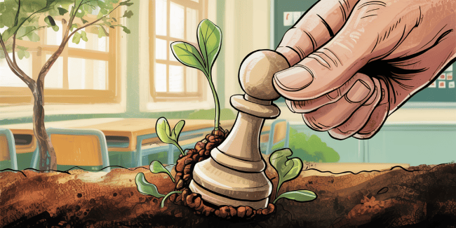 échecs et planter une graine d'envie