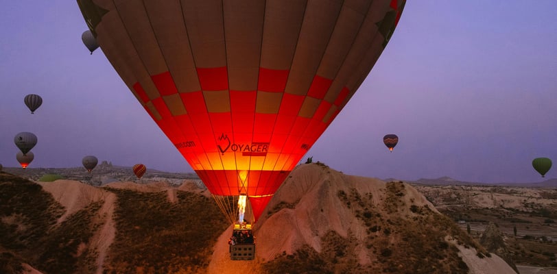 hot air balloon in the cappadocia