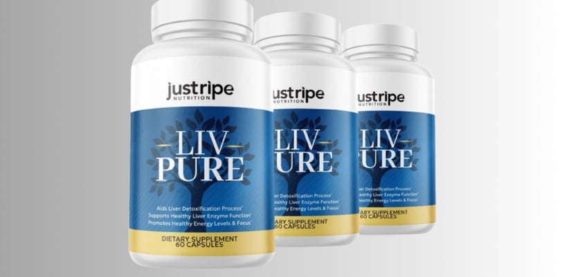 Bottles of the innovative Liv Pure product