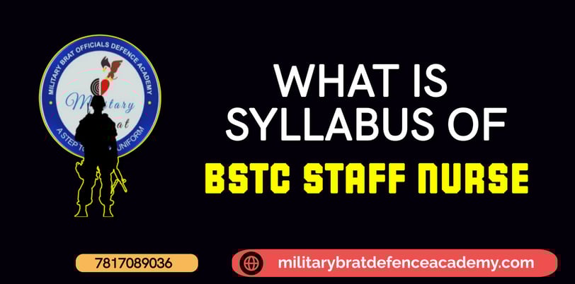 syllabus of bihar staff nurse