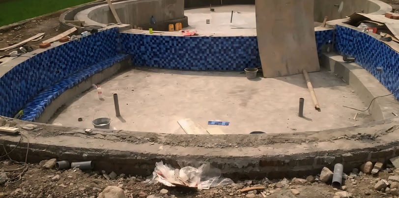 Pembuatan kolam renang oleh daynapool di depok