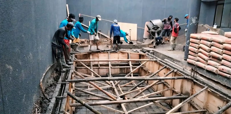 kontruksi kolam renang yang sesuai standar industri kolam renang oleh dayanapool