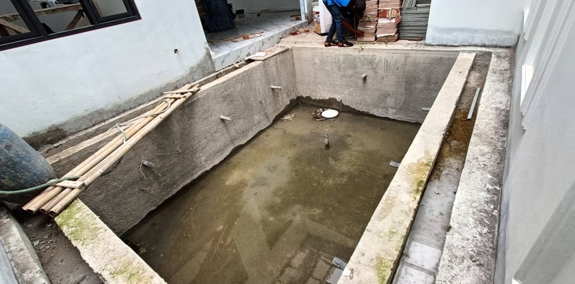 Proyek kolam renang di Bandung yang dikerjakan oleh Dayanapool