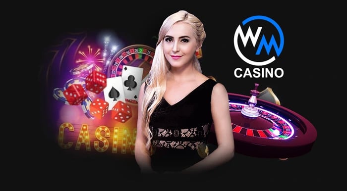 a woman holding a casino roule and a casino table