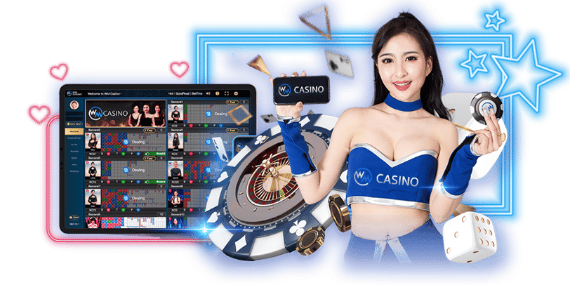 a woman holding a casino roulet and a casino roule