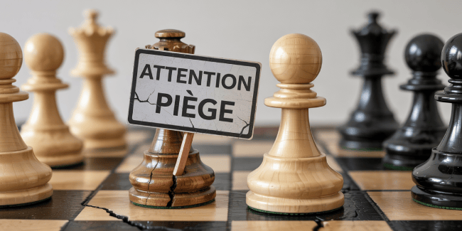 échecs et attention au piège