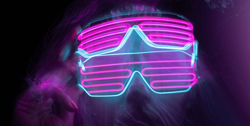 This is a neon glasses, perfect for parties.