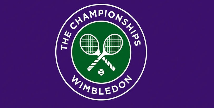 Wimbledon 2025 logo with final results and country winners summary