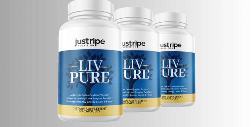 Bottles of the innovative Liv Pure product