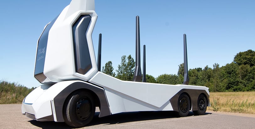 a futuristic looking truck with a futuristic design