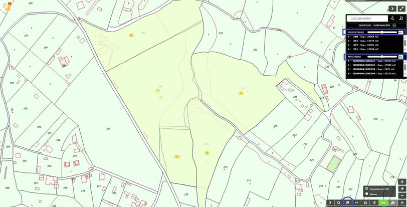 Informe de validación sobre cartografía catastral