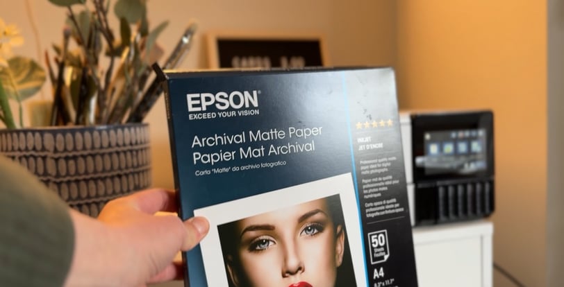 Printing certificates using the Epson Archival Matte Paper