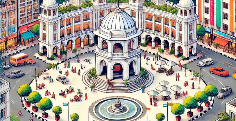 An Illustration of Connaught Place