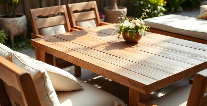 a table with a vase of flowers on it