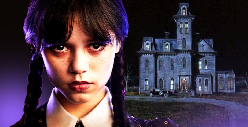 wandinha wednesday addams wandinha addams jenna ortega addams family familia addams mansão mansion