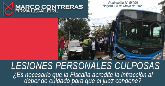 LESIONES PERSONALES CULPOSAS/MARCO CONTRERAS FIRMA LEGAL