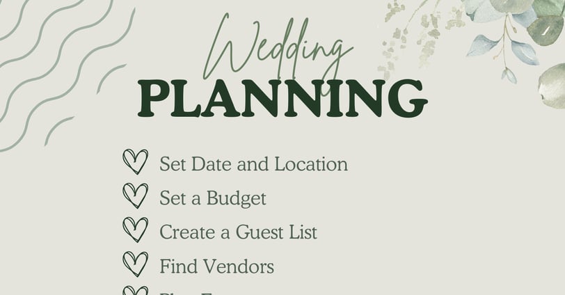 Wedding planning list