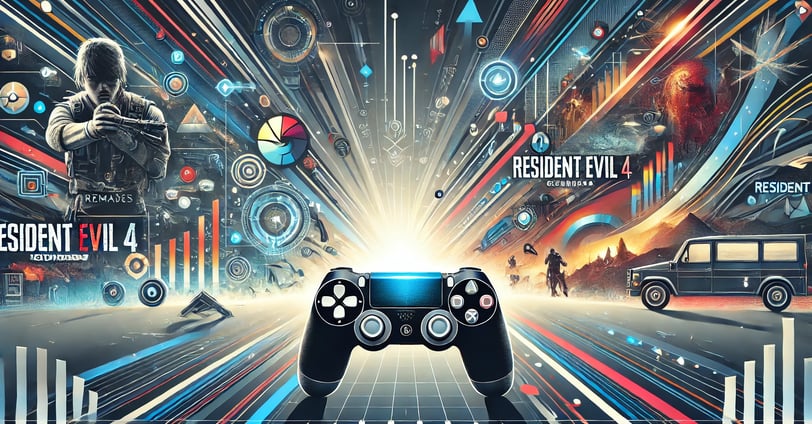 a video game with a video game controller and a video game controller