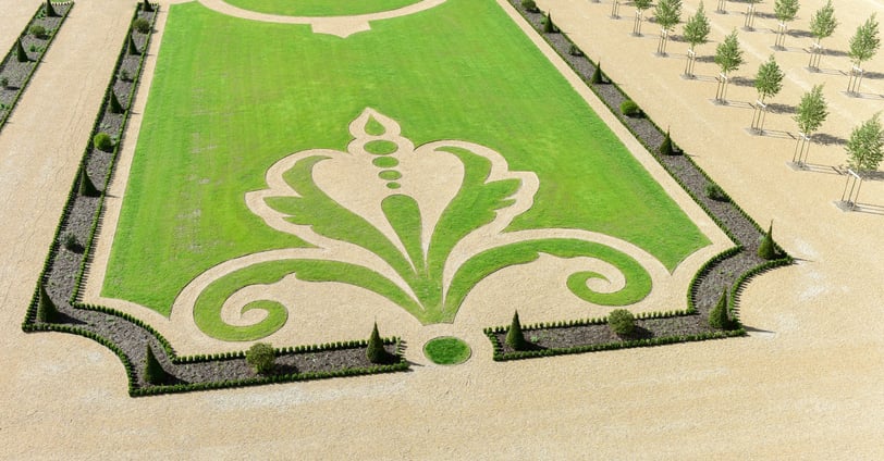 Fleur de Lys in the garden of Chambord Castle