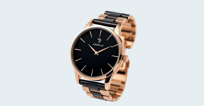 Jam tangan analog tanpa angka