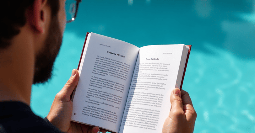 PADI diving eBook preview near pool #ScubaGuide #DiveeBook #PADIresource