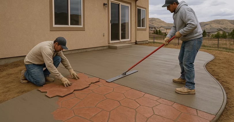 stamped concrete castle rock, co