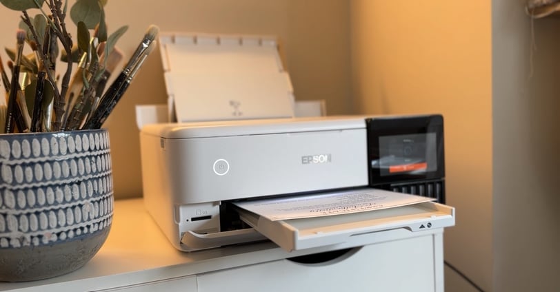 Using the Epson Et-8500 printer to print certificates of authenticity