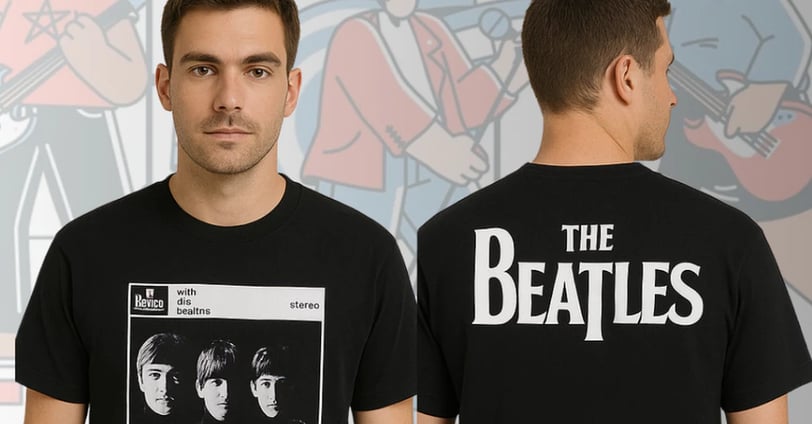 Kaos Pria Band The Beatles